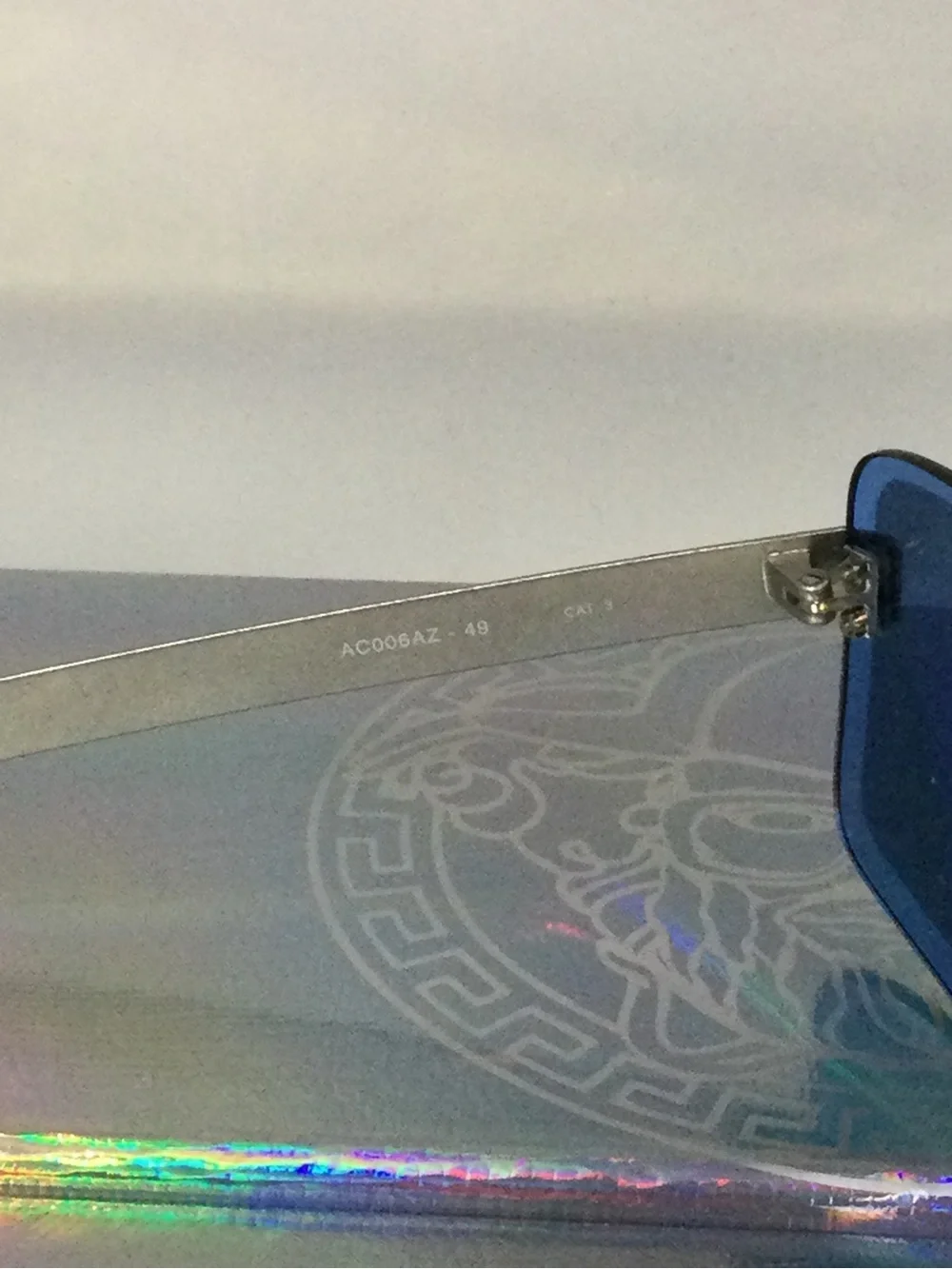 Courrèges Paris Rimless Blue Sunglasses